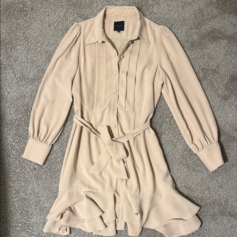Alex Marie Blush Long Sleeve Dress